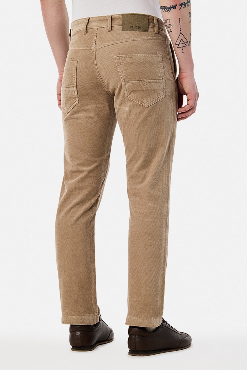 SNITCH Textured Stretch Corduroy Chinos - Image 5